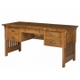 Clearly Amish Boston Mission Panel Back Desk